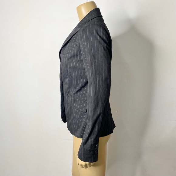 New York and Company Women’s NWT Size 6 Striped Button Closure Blazer Jacket - Picture 3 of 8